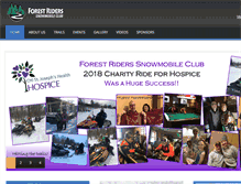 Tablet Screenshot of forestriderstrailclub.com